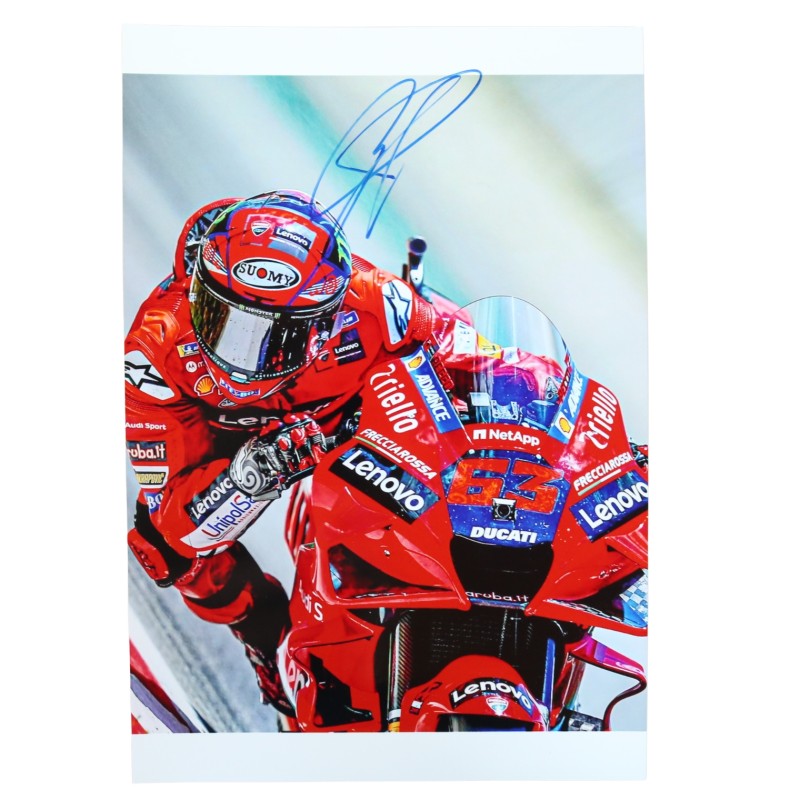 Photograph - Signed by Francesco Bagnaia