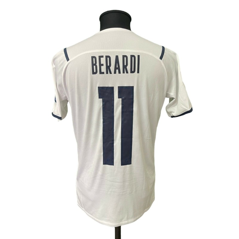 Berardi's Issued Shirt, Turkey vs Italy Euro 2020