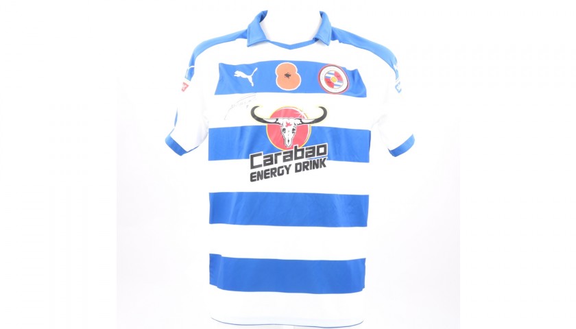 Bacuna's Match-Worn Reading FC Signed Poppy Home Shirt 