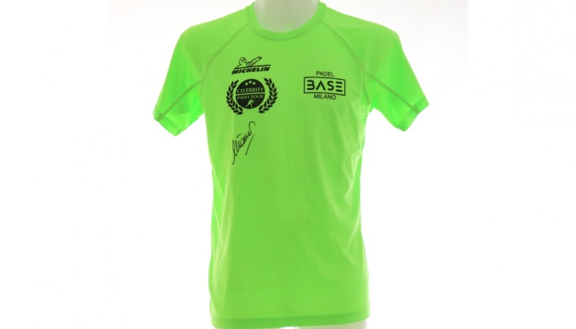 Official Michelin Celebrity Padel Tour T-Shirt Signed by Mino Taveri