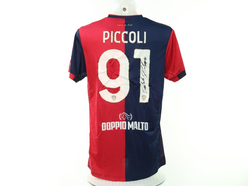 Maglia Piccoli Unwashed, Juventus vs Cagliari Coppa Italia 2024 - Autografata