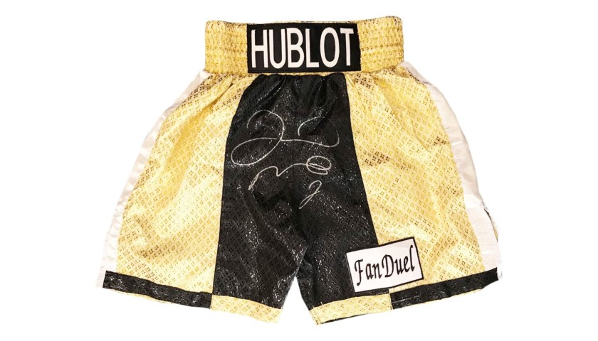 Hublot Boxing Shorts Signed by Floyd Mayweather - CharityStars