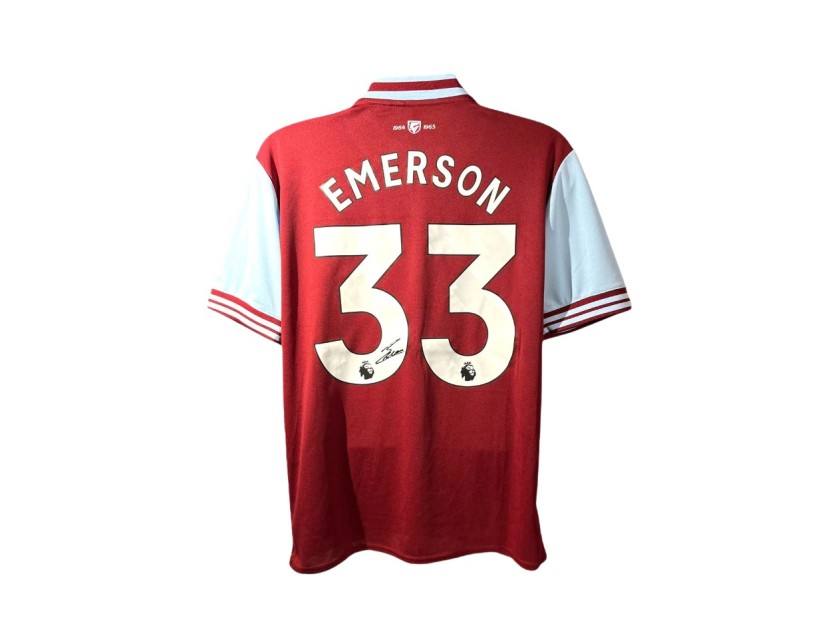 Maglia da trasferta replica firmata di Emerson Palmieri per il West Ham 2024/25