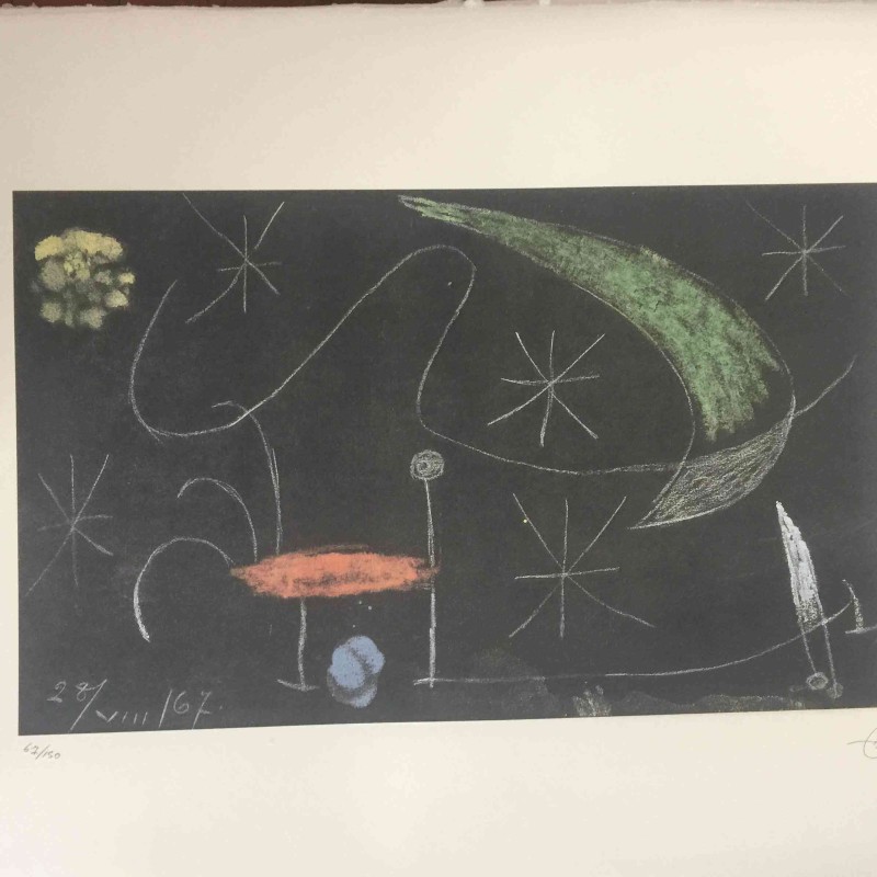 Litografia offset di Joan Miró (replica)