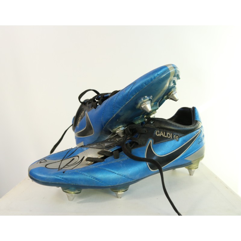  Signed race shoes of Luca Caldirola 2011/12