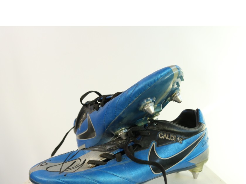  Signed race shoes of Luca Caldirola 2011/12