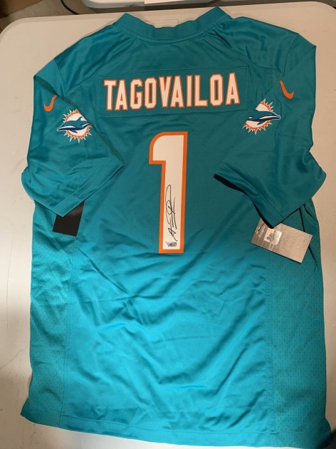 Tua Tagovailoa's Miami Dolphins Signed Jersey
