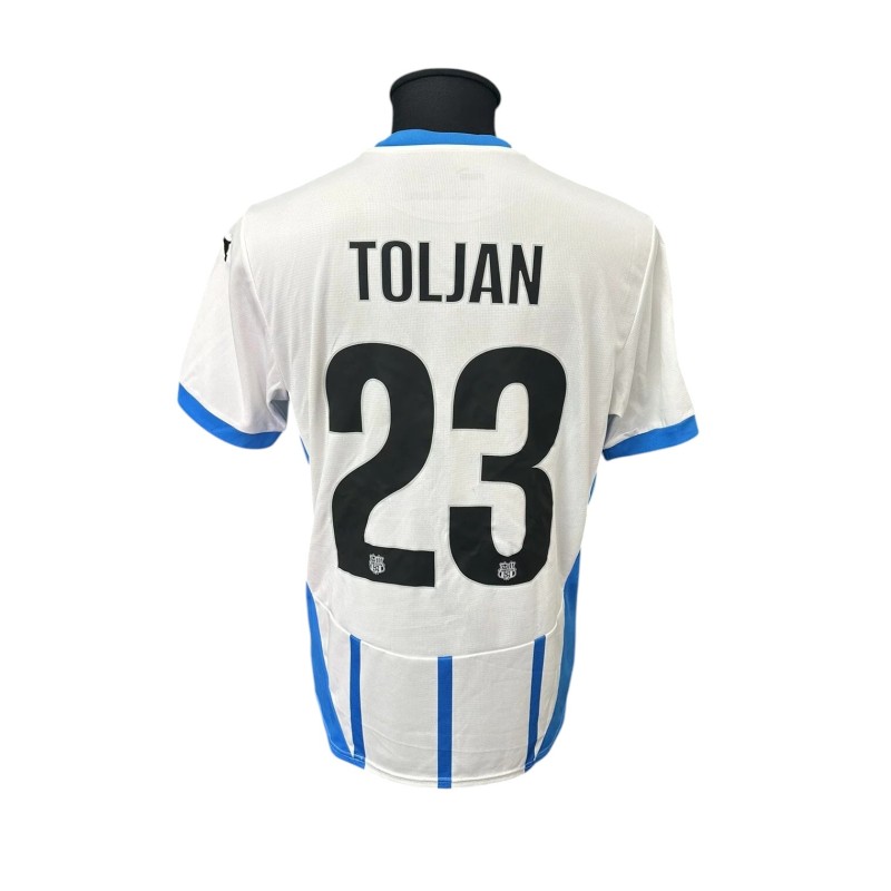 Toljan's Match-Worn Shirt, Lecce vs Sassuolo Italian Cup 2024