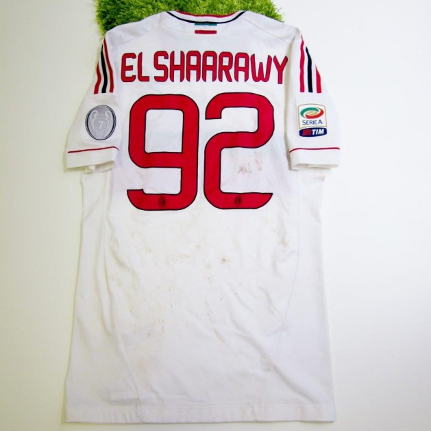 El Shaarawy Milan match worn shirt, Palermo-Milan Serie A 2012/2013