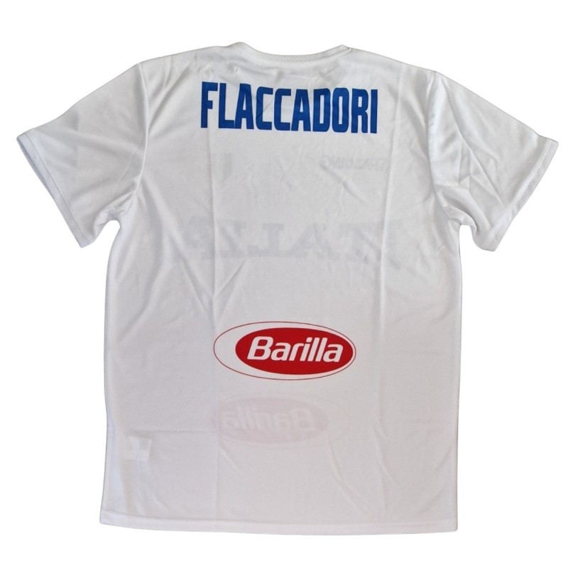 Flaccadori's Italy Pre-Match Shirt