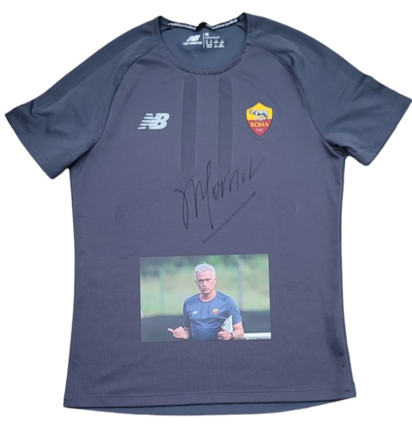 AS Roma Training Shirt, 2022/23 - Signed by Jose Mourinho