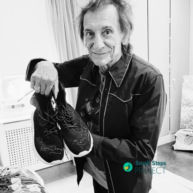 Ronnie wood's Worn and Signed Shoes