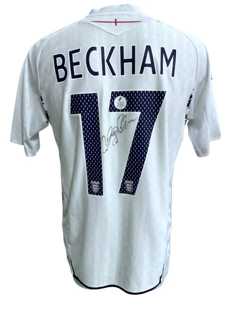 Beckham's England Signed Official Shirt, 2008