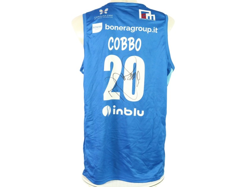 Cobbins' Signed Unwashed Kit, Germani Brescia vs EA7 Emporio Armani Milano 2023 - Nickname Week