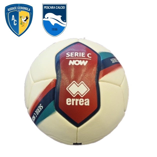 Match-Ball Primo Goal Audace Cerignola vs Pescara, Play-Off Serie C 2025 - Autografato