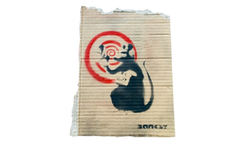 'Radar Rat' Cardboard by Banksy - Dismaland Souvenir