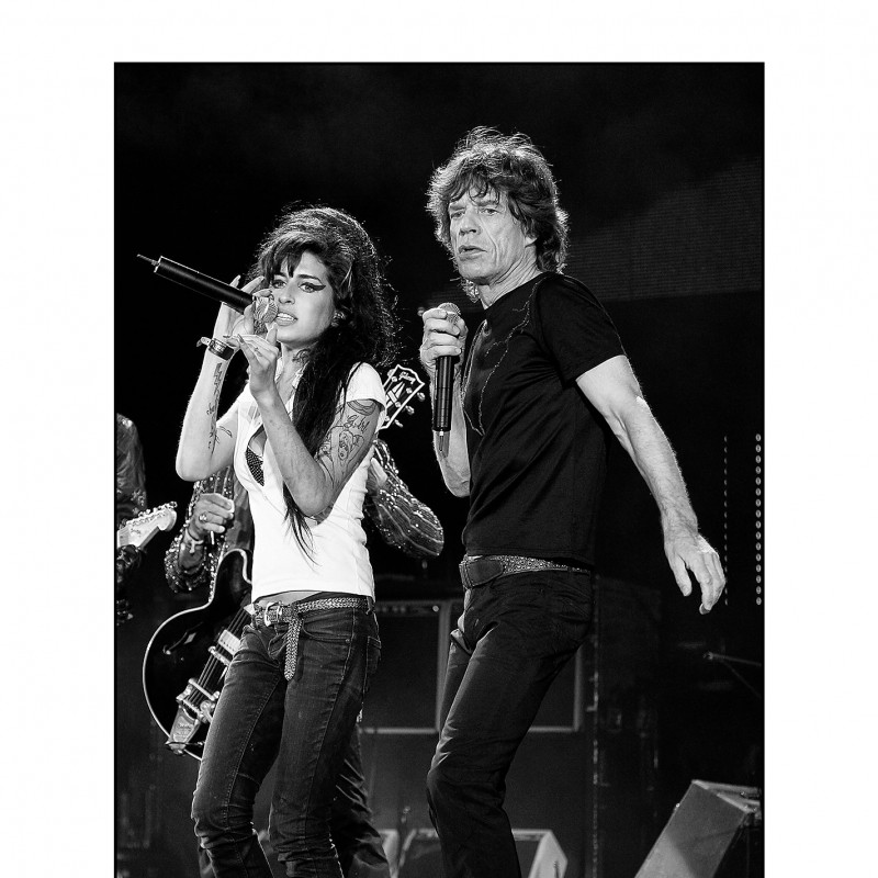 A1 Photographic Print of Amy and Mick Jagger at Isle of Wight Festival, by Dave Hogan
