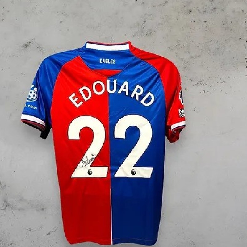 Odsonne Édouard's Crystal Palace 2023/24 Signed and Framed Shirt