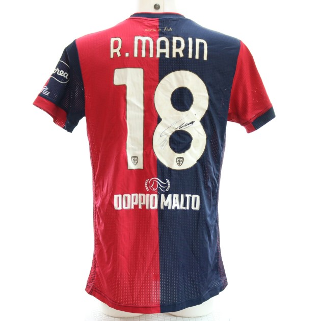 Maglia Marin Unwashed, Cagliari vs Carrarese Coppa Italia 2024 - Autografata