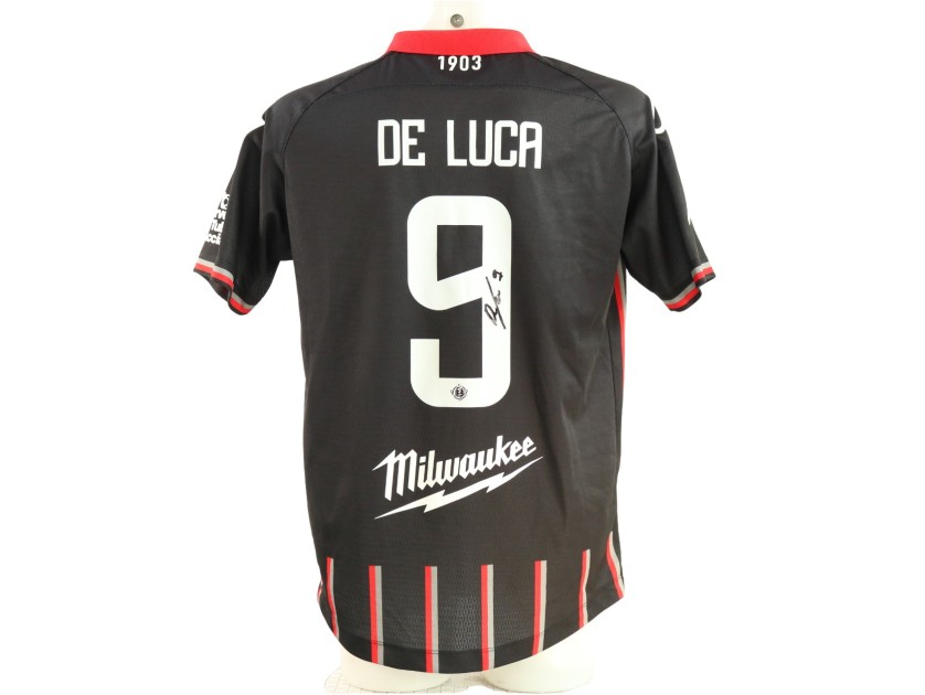 De Luca's Signed Unwashed Shirt, Bari vs Cremonese 2025