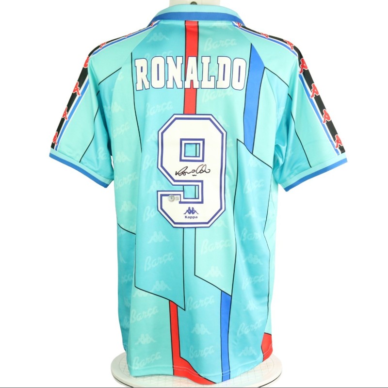 Ronaldo Barcelona Official Signed Shirt, 1996/97
