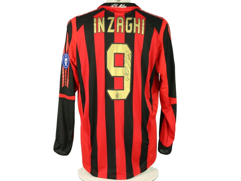 Inzaghi's AC Milan Signed Match-Issued Shirt, 2005/06