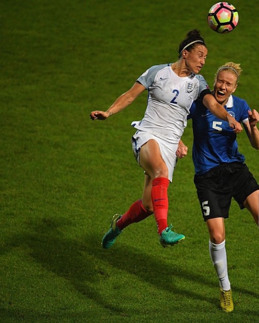 Lucy Bronze's Match Worn and Signed England 2016 Shirt - CharityStars