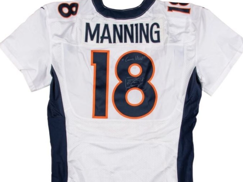 Peyton Manning's Denver Broncos Signed Game Used Jersey, 2012