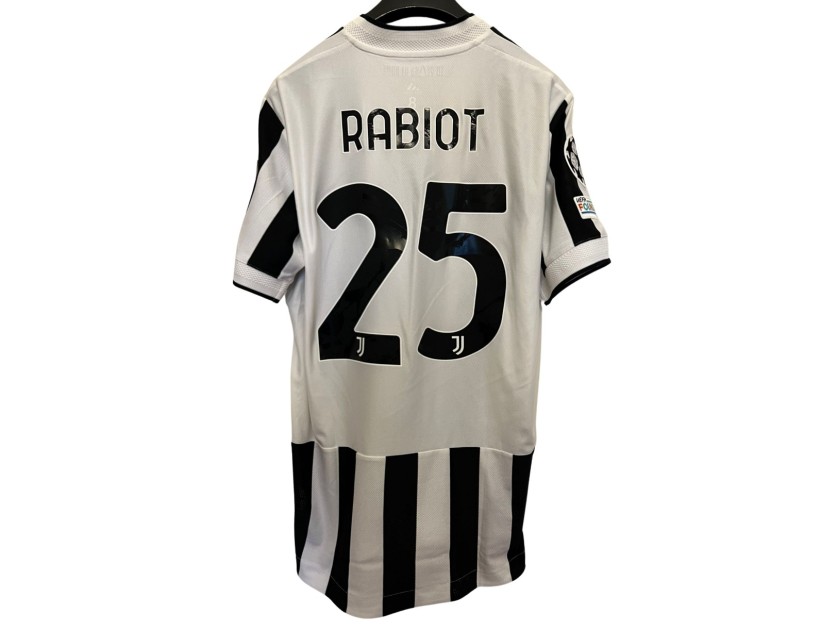 Rabiot's Juventus Match-Issued Shirt, UCL 2021/22