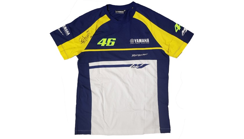 Valentino Rossi Official Signed Yamaha T-shirt - CharityStars