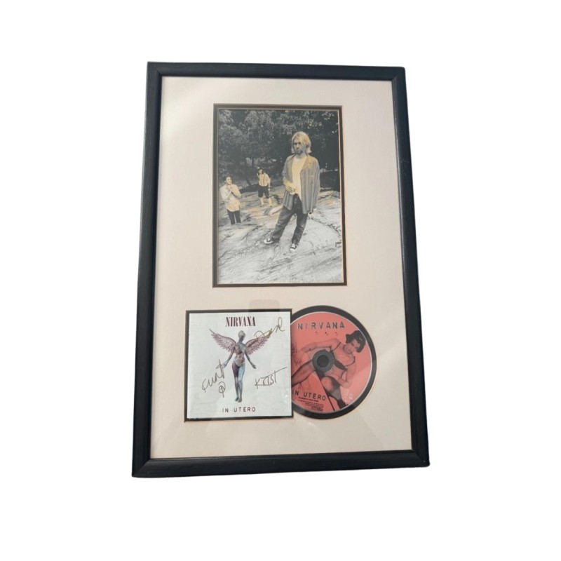 Display CD In Utero - Autografato dai Nirvana
