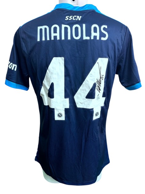 Manolas' Napoli Signed Replica Shirt, 2021/22