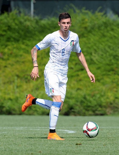 Baselli's Italy U21 Match Shirt, Euro 2015