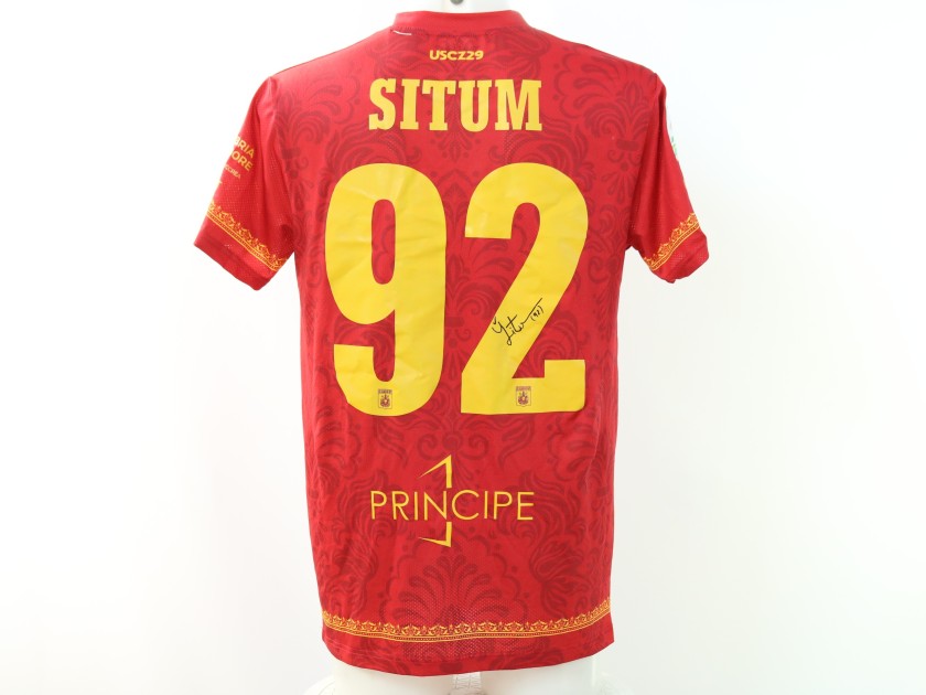 Maglia Situm Unwashed Catanzaro vs Salernitana, 2024 - Autografata