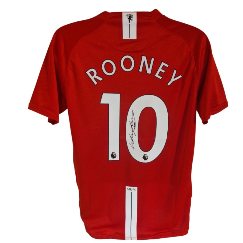 Wayne Rooney's Manchester United 2007/09 Signed Replica Shirt 