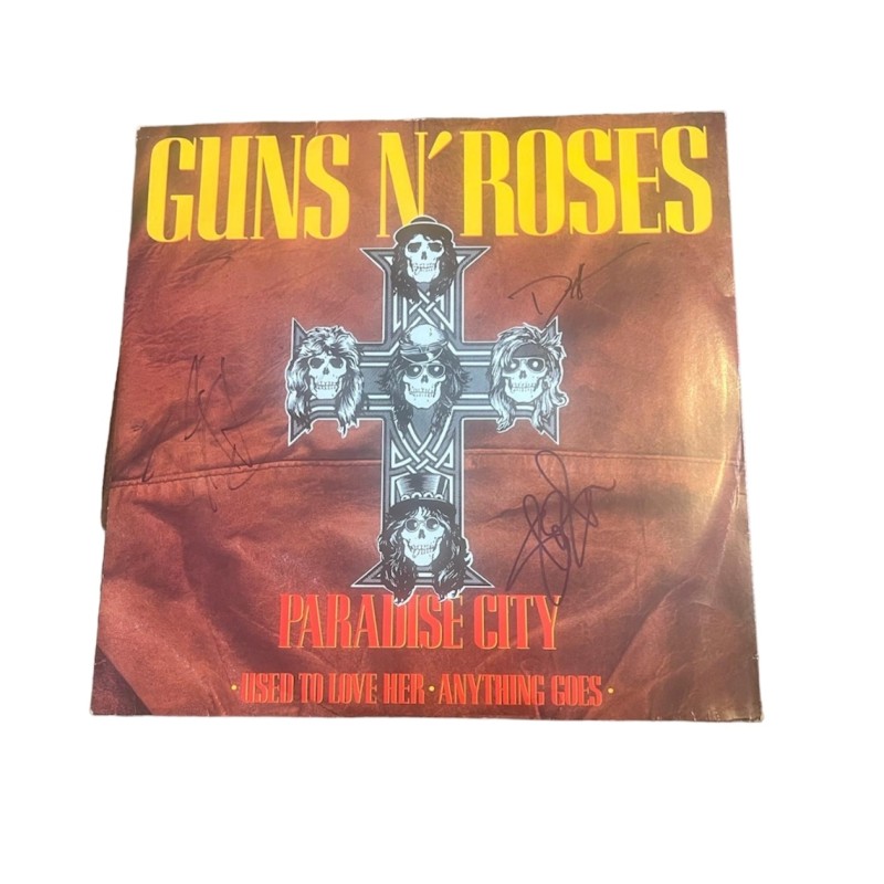 Guns N' Roses Signed 'Paradise City' 12" Vinyl 