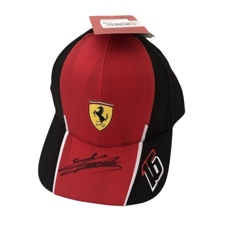 Cappellino ufficiale Leclerc Scuderia Ferrari, 2023 - Autografato