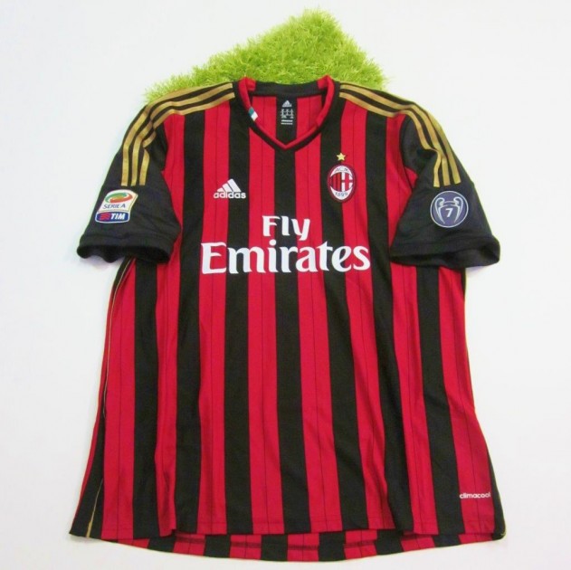 Milan shirt, Serie A 2013/2014 - signed by Honda 