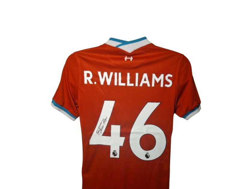 Rhys Williams Signed Liverpool 2020-21 Official Home Football Shirt