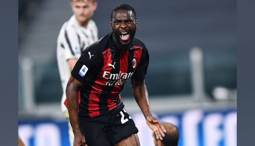 Tomori's Worn and Signed Shirt, Juventus-Milan 2021 