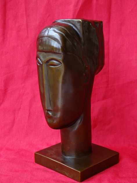 "Head of Caryatide" - Amedeo Modigliani Sculpture