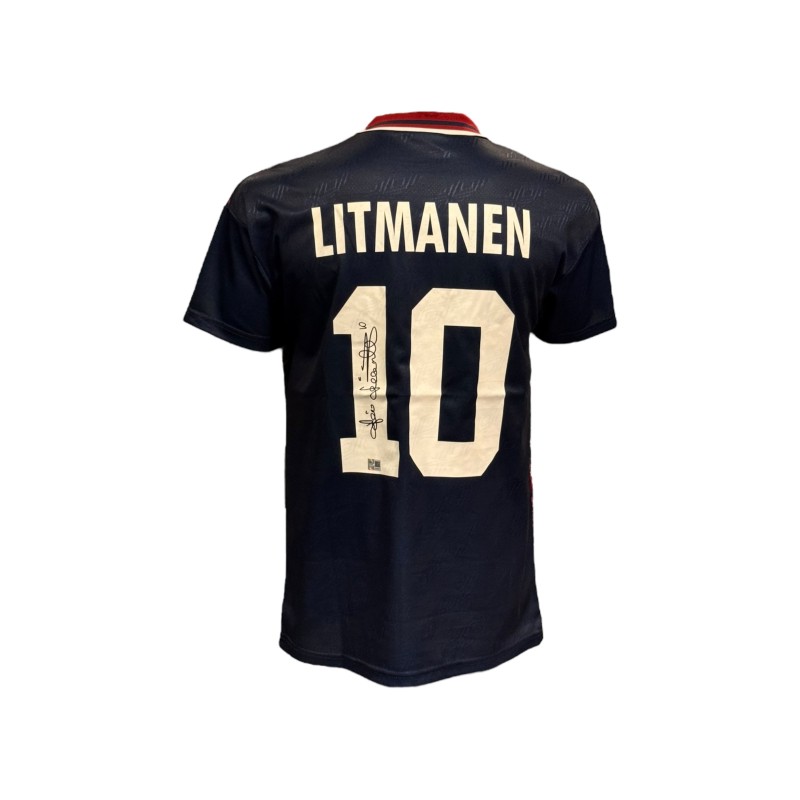 Jari Litmanen's AFC Ajax 1995 Signed Away Shirt