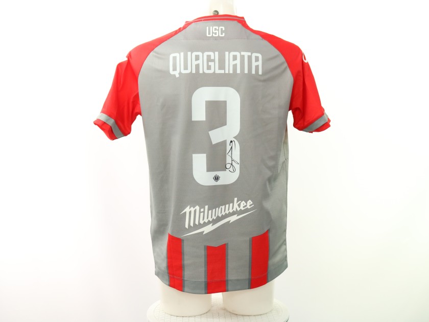 Quagliata's Cremonese vs Brescia Signed Unwashed Shirt, 2024