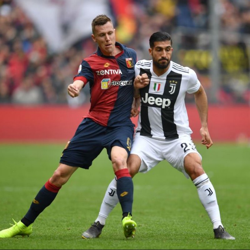 La maglia che Lerager ha indossato in Genoa-Juventus