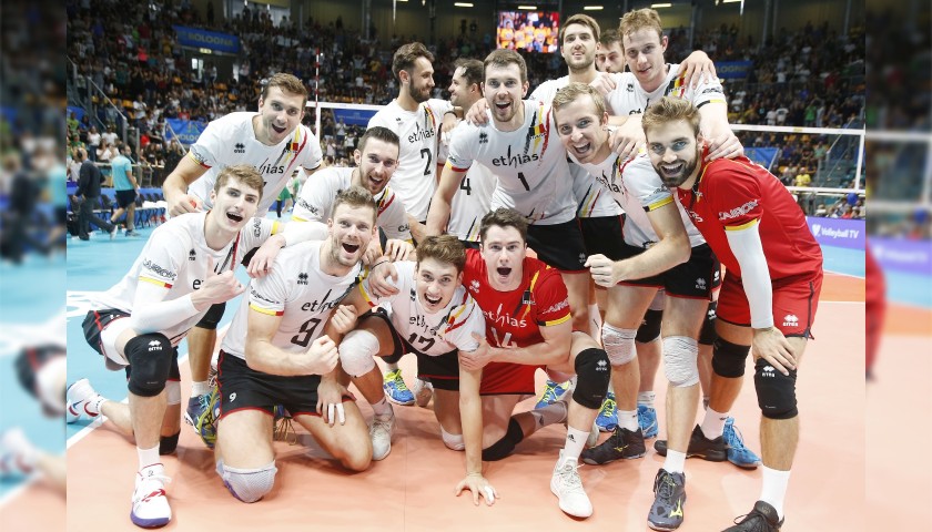 Official FIVB Volleyball Signed by the Belgian National Volleyball Team