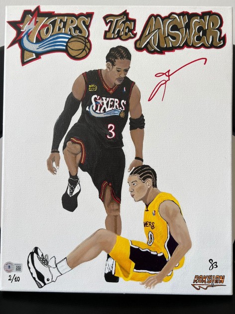 Allen Iverson Signed Painting - Limited Edition