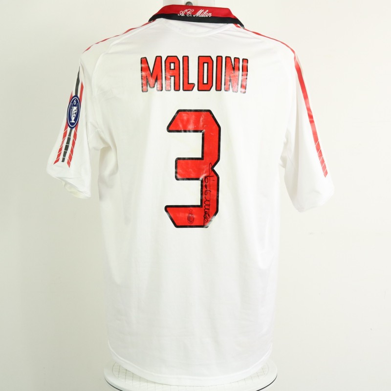 Maldini's Milan Match-Issued and Signed Shirt, 2005/06