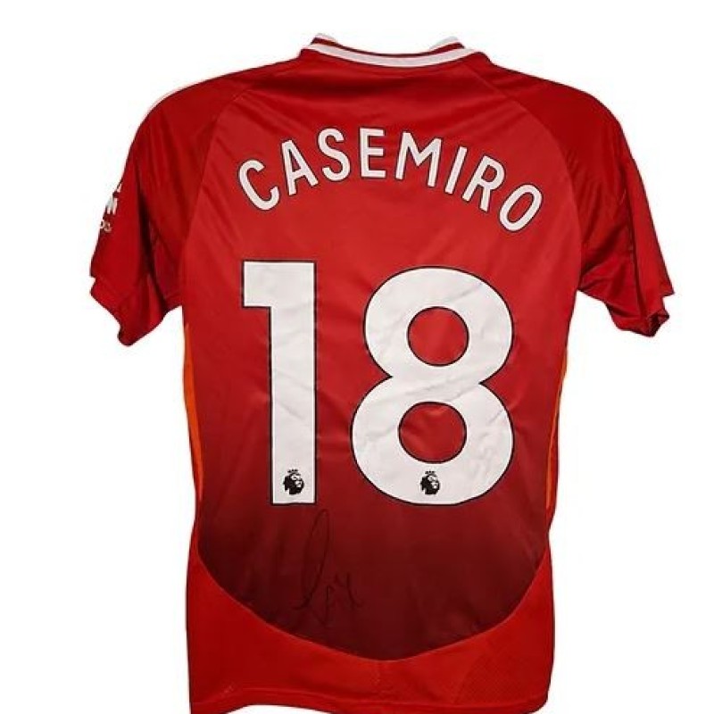 Casemiro's Manchester United 2024/25 MUFC Signed Replica Shirt