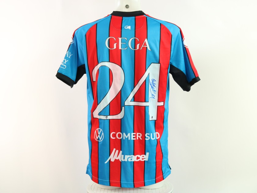 Maglia Gega Catania vs Casertana Unwashed, 2025 - Autografata