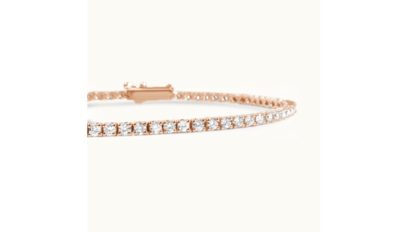 14KR Chain Bar DIamond Bracelet | Washington Diamond